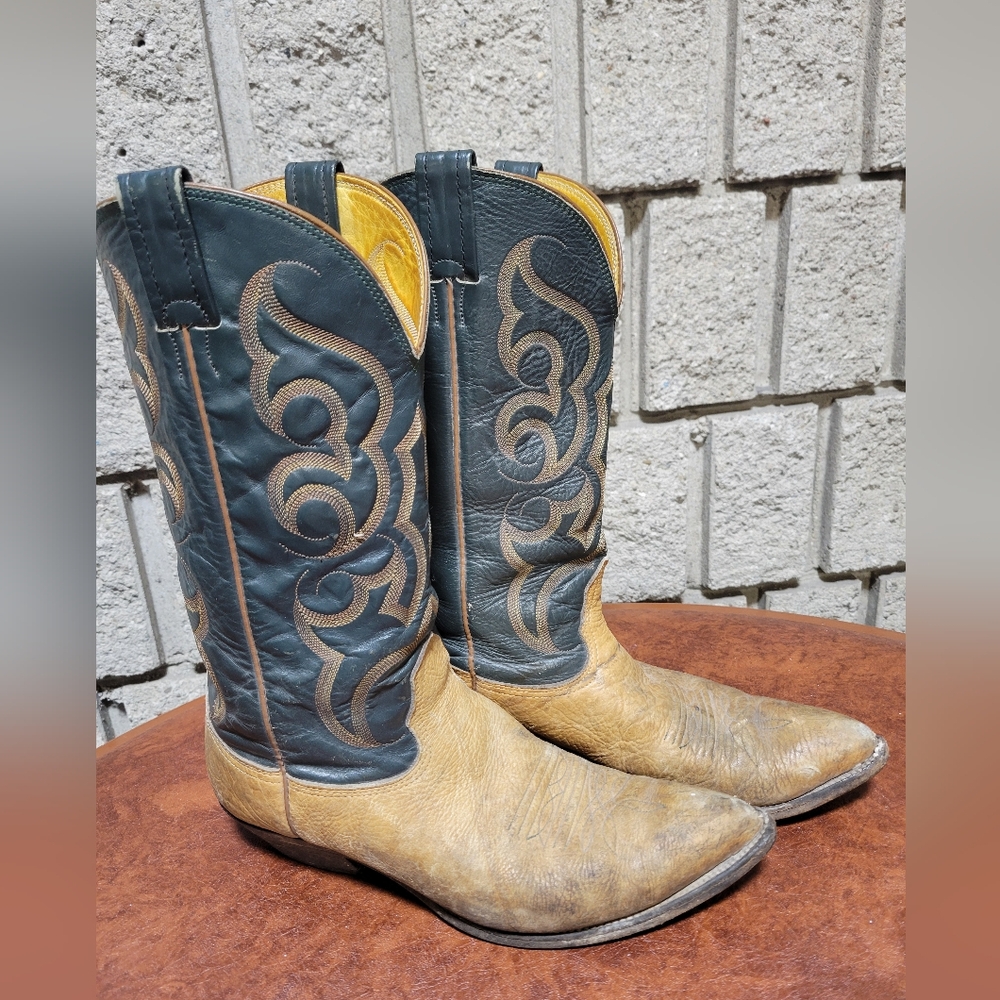 Nacona vintage cowboy western boots women's leather size 9